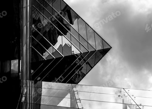 Preview: Commercial Building In Hong Kong With B&W Color
