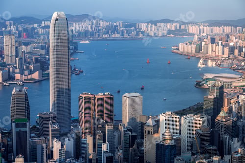 Preview: Hong Kong Cityscape At Daytime. View From Peak