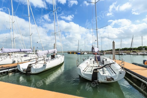 Preview: Sailboat Moored In The Harbor