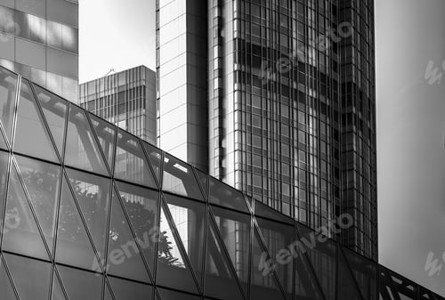 Preview: Commercial Building In Hong Kong With B&W Color