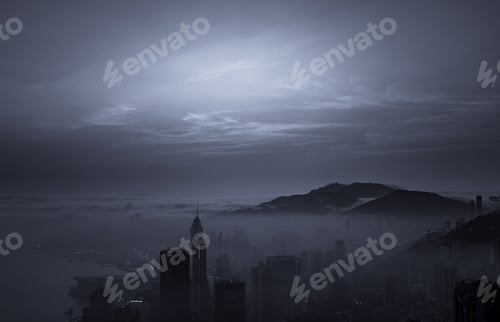 Preview: Misty & Cloudy View At Hong Kong