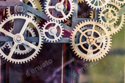 Preview: Industrial Clock Transmission Gear Set Details