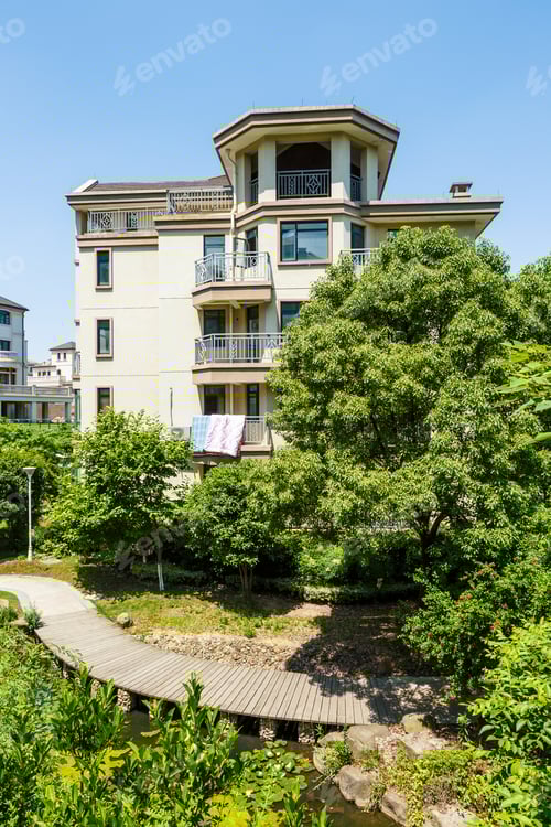 Preview: Apartment Building In Suburban Area