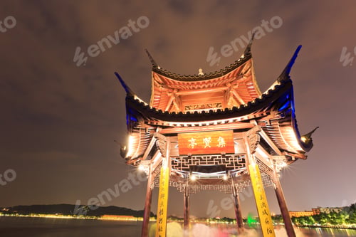 Preview: China'S Traditional Architecture Pavilion, In Hangzhou West Lake