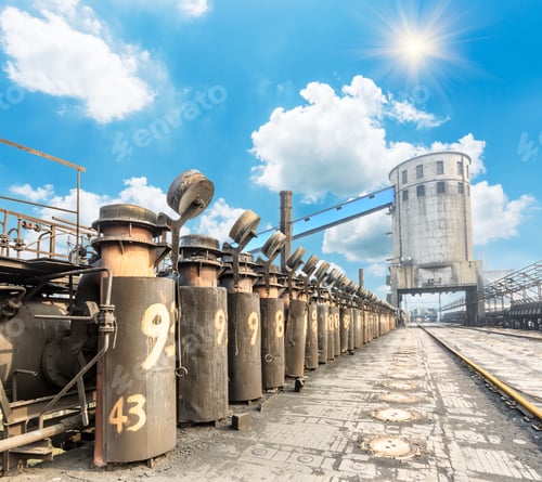 Preview: Steel Plant Old Industrial Equipment Scene In China