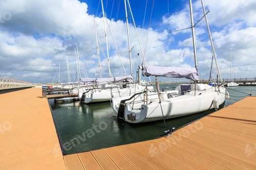 Preview: Sailboat Moored In The Harbor