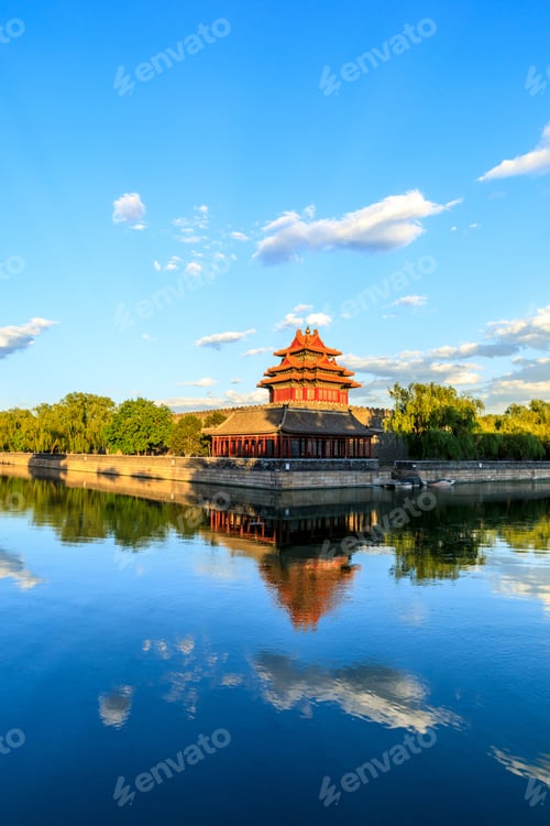 Preview: Watchtower Of Forbidden City At Dusk,Beijing,China