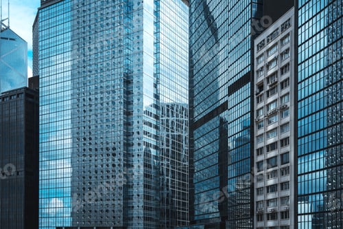 Preview: Hong Kong Commercial Building Close Up
