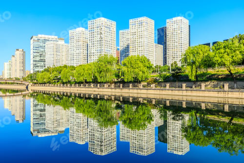 Preview: Modern City Skyline And Buildings In Beijing,China.