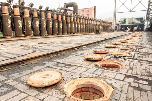 Preview: Steel Plant Old Industrial Equipment Scene In China