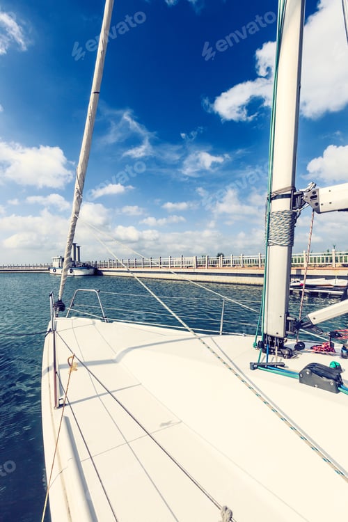 Preview: Sailboat Is Ready To Sail Out Of The Harbor