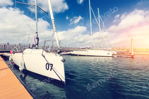 Preview: Sailboat Moored In The Harbor