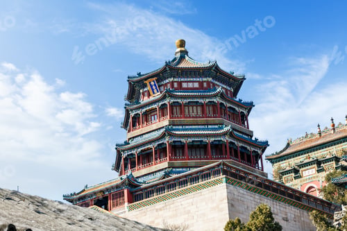 Preview: The Summer Palace Landscape In Beijing,Chinese Imperial Garden Of The Qing Dynasty
