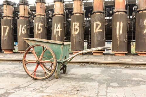 Preview: Steel Plant Old Industrial Equipment Scene In China