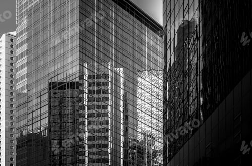 Preview: Commercial Building In Hong Kong With B&W Color