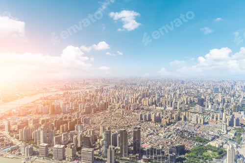 Preview: Aerial View Of The Shanghai Skyline