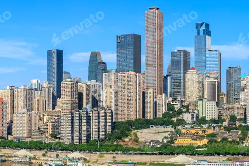 Preview: Modern Metropolis Skyline With Buildings In Chongqing,China.