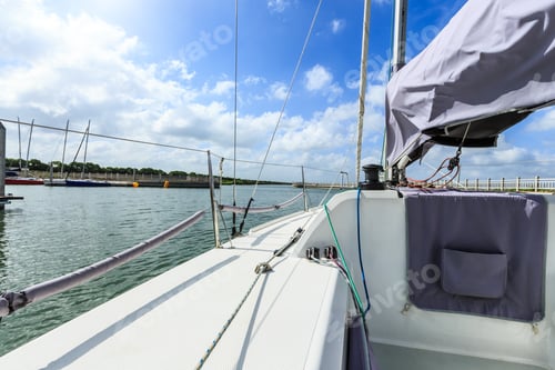 Preview: Sailboat Is Ready To Sail Out Of The Harbor