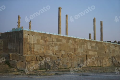 Preview: Sunset At Persepolis, Whose Magnificent Ruins Rest At The Foot Of Kuh-E Rahmat (Mountain Of Mercy)
