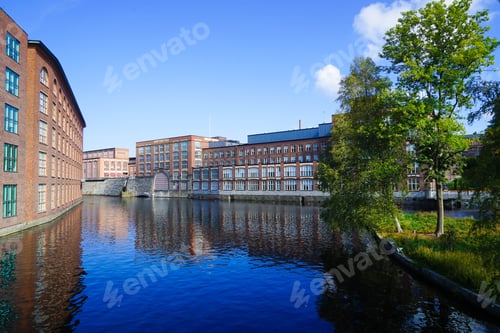 Preview: Industrial Buidlings And Tammerkoski, A Channel Of Rapids In Tampere And One Of The National