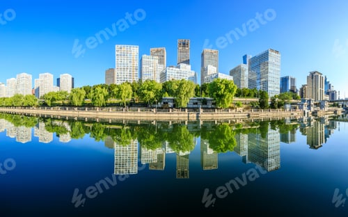 Preview: Modern City Skyline And Buildings In Beijing,China.