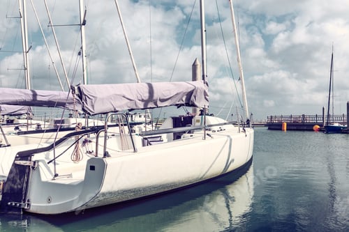 Preview: Sailboat Moored In The Harbor