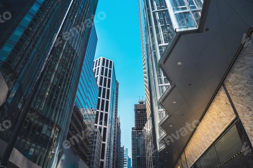 Preview: Modern Office Building Close Up In Hong Kong