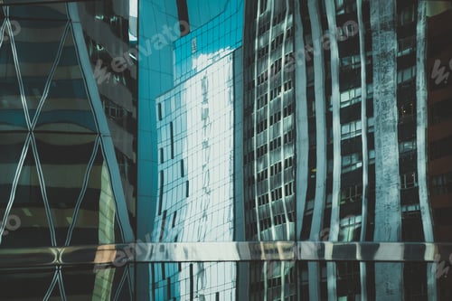Preview: Modern Office Building Close Up In Hong Kong