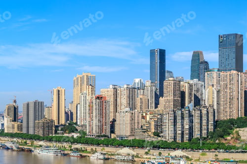 Preview: Modern Metropolis Skyline With Buildings In Chongqing,China.