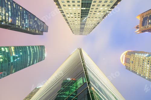 Preview: Business District With Modern Skyscrapers In Shanghai