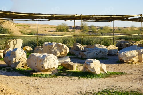 Preview: The Ancient Ruins Of Susa Next To The Modern Iranian Town Of Shush