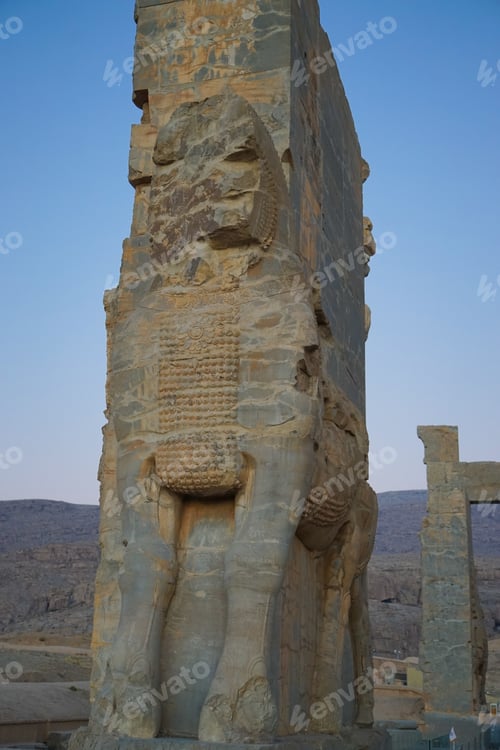 Preview: Sunset At Persepolis, Whose Magnificent Ruins Rest At The Foot Of Kuh-E Rahmat (Mountain Of Mercy)