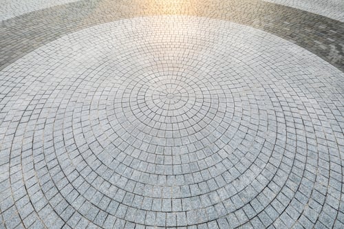 Preview: Top View Of Round Square Floor.