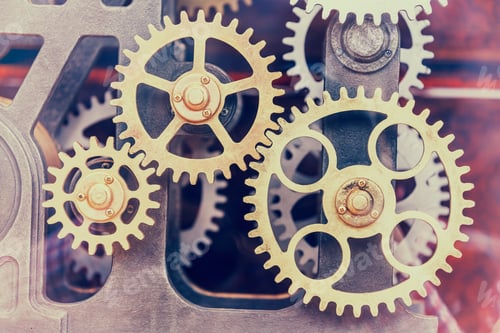 Preview: Industrial Clock Transmission Gear Set Details