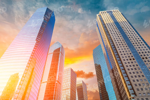 Preview: Low Angle View Of Skyscrapers In Shanghai,China
