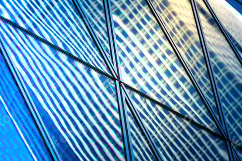 Preview: Modern Commercial Building Detail, Glass Surface At Hong Kong