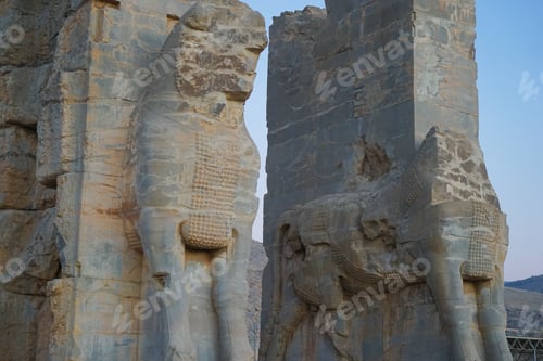 Preview: Sunset At Persepolis, Whose Magnificent Ruins Rest At The Foot Of Kuh-E Rahmat (Mountain Of Mercy)