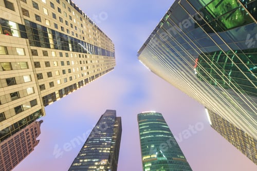 Preview: Business District With Modern Skyscrapers In Shanghai