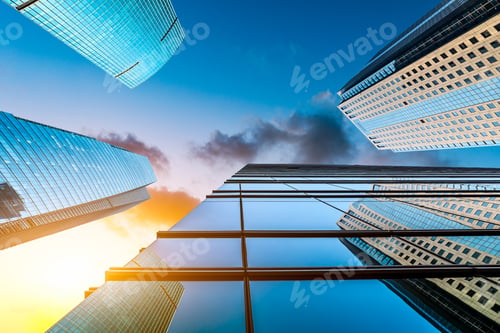 Preview: Low Angle View Of Skyscrapers In Shanghai,China