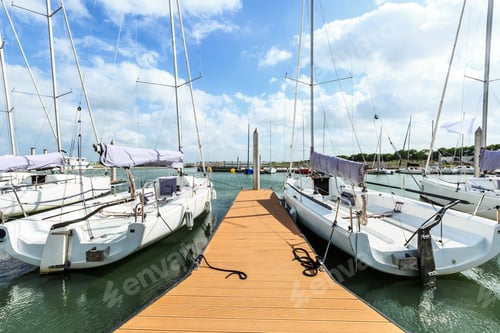 Preview: Sailboat Moored In The Harbor