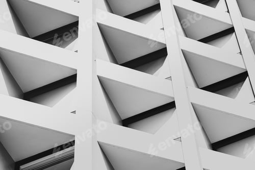 Preview: Modern Architecture, Image On Black And White