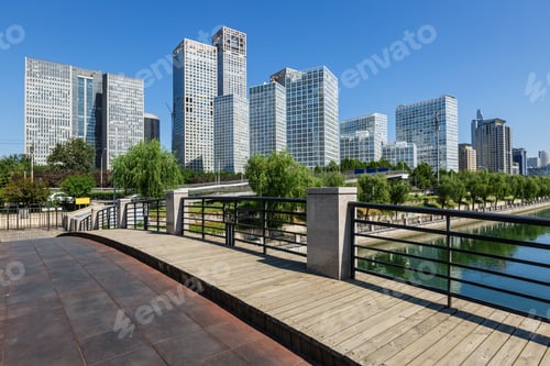 Preview: Office Buildings Scenery In The Business City Center