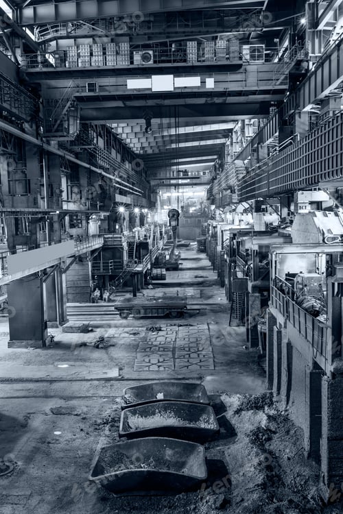 Preview: Metal Smelting Steel Mills Factory Scene