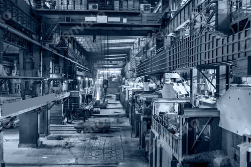 Preview: Metal Smelting Steel Mills Factory Scene