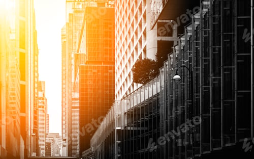 Vista previa: Modern Office Building In Sunlight
