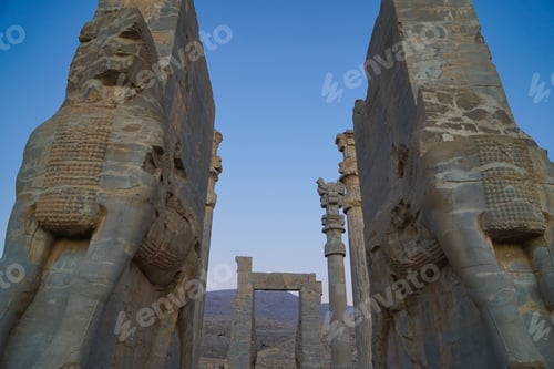 Preview: Sunset At Persepolis, Whose Magnificent Ruins Rest At The Foot Of Kuh-E Rahmat (Mountain Of Mercy)