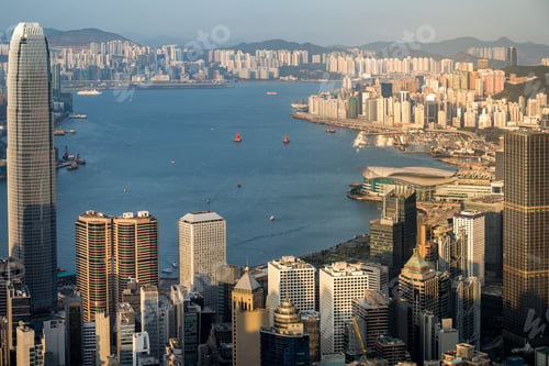 Preview: Hong Kong Cityscape At Daytime. View From Peak
