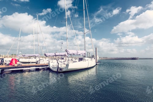Preview: Sailboat Moored In The Harbor