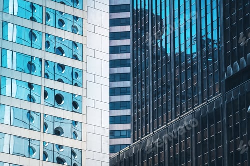 Preview: Modern Office Building Close Up In Hong Kong
