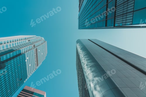 Preview: Modern Office Building Close Up In Hong Kong